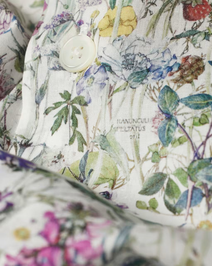 Tailored-Fit White 'Liberty Floral' Shirt