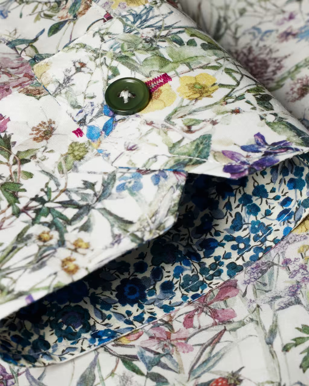 Tailored-Fit White 'Liberty Floral' Shirt