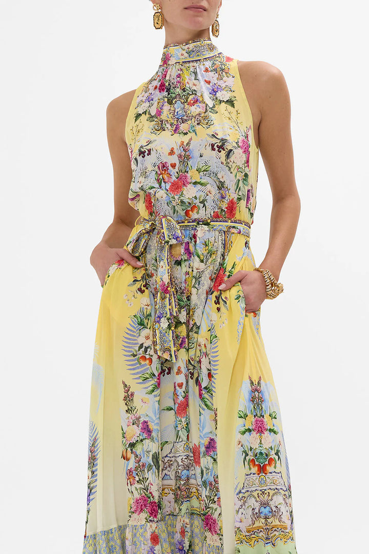 Necktie Dress Elastic Waist
