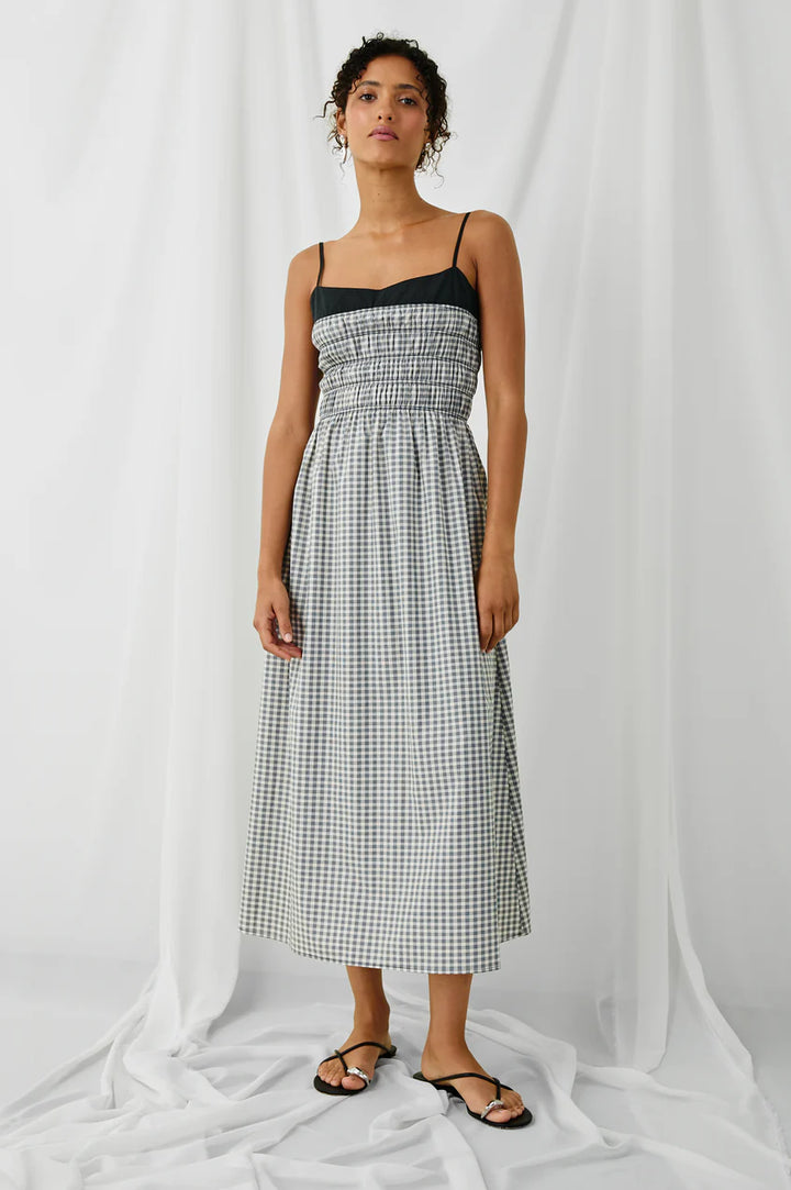 Primrose Dress in Ivory Jet Gingham