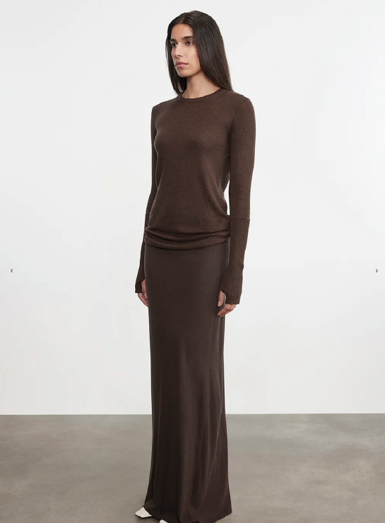 Cashmere Bias Skirt