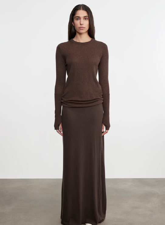 Cashmere Bias Skirt