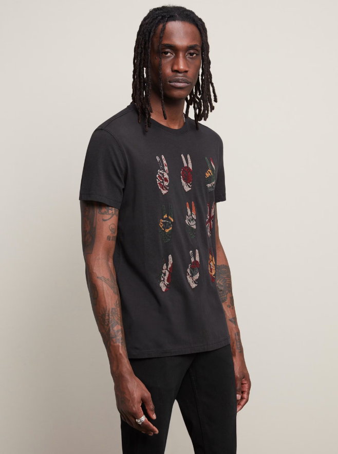 MULTI PEACE HAND TEE