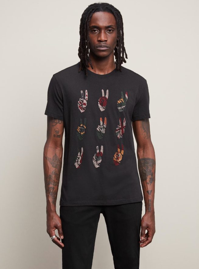 MULTI PEACE HAND TEE