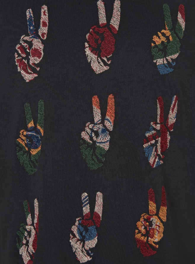 MULTI PEACE HAND TEE