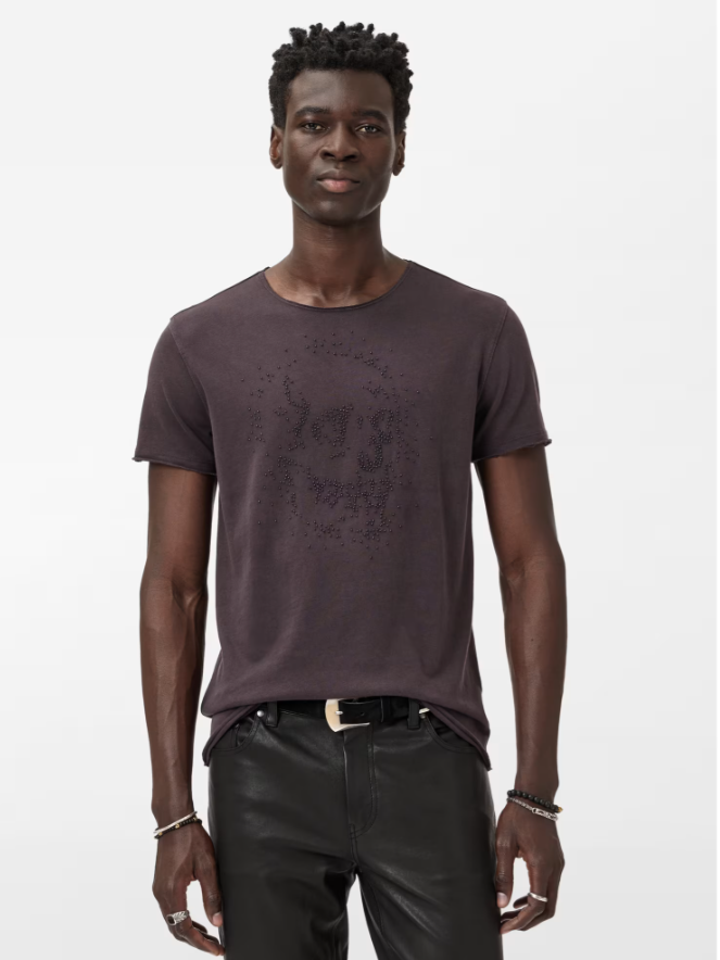 BEADED SKULL TEE