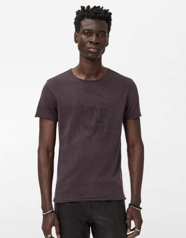 BEADED SKULL TEE