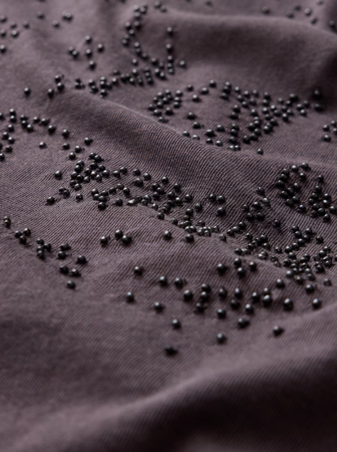BEADED SKULL TEE