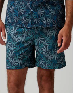 HELIOS - Leaves Print Short