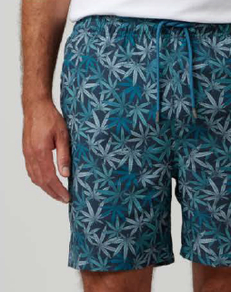 HELIOS - Leaves Print Short