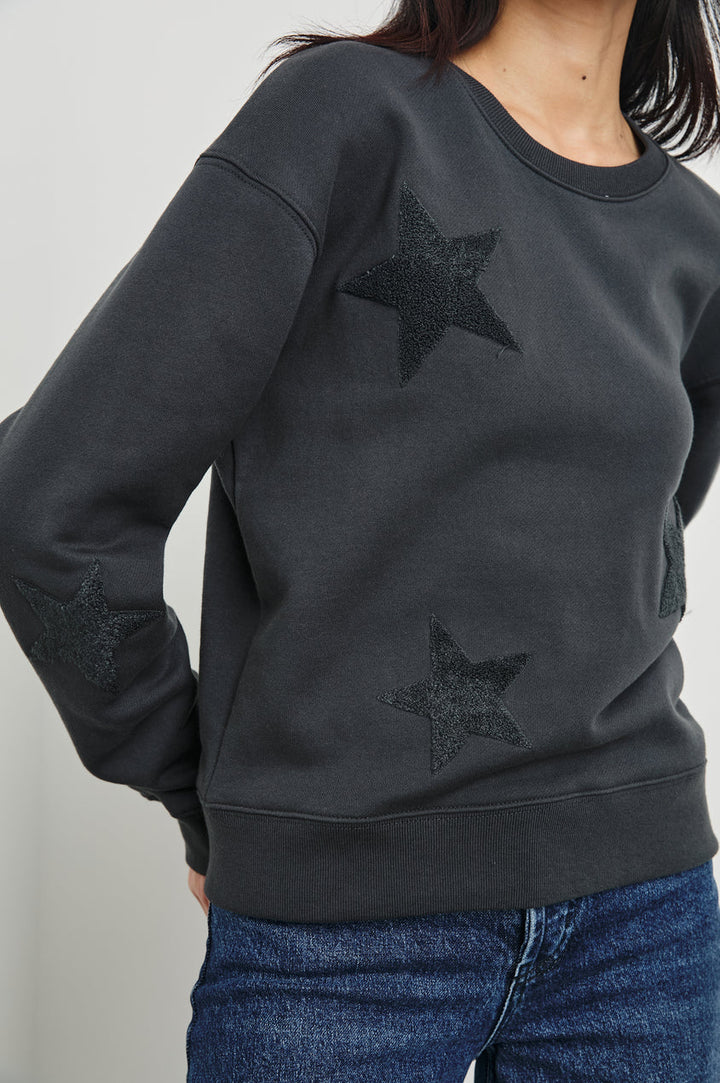 Sonia Sweatshirt in Washed Black