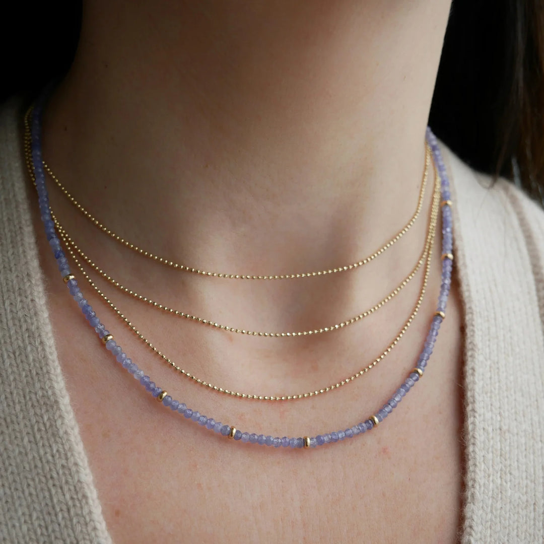 Hasson Triple Layered Chain Necklace