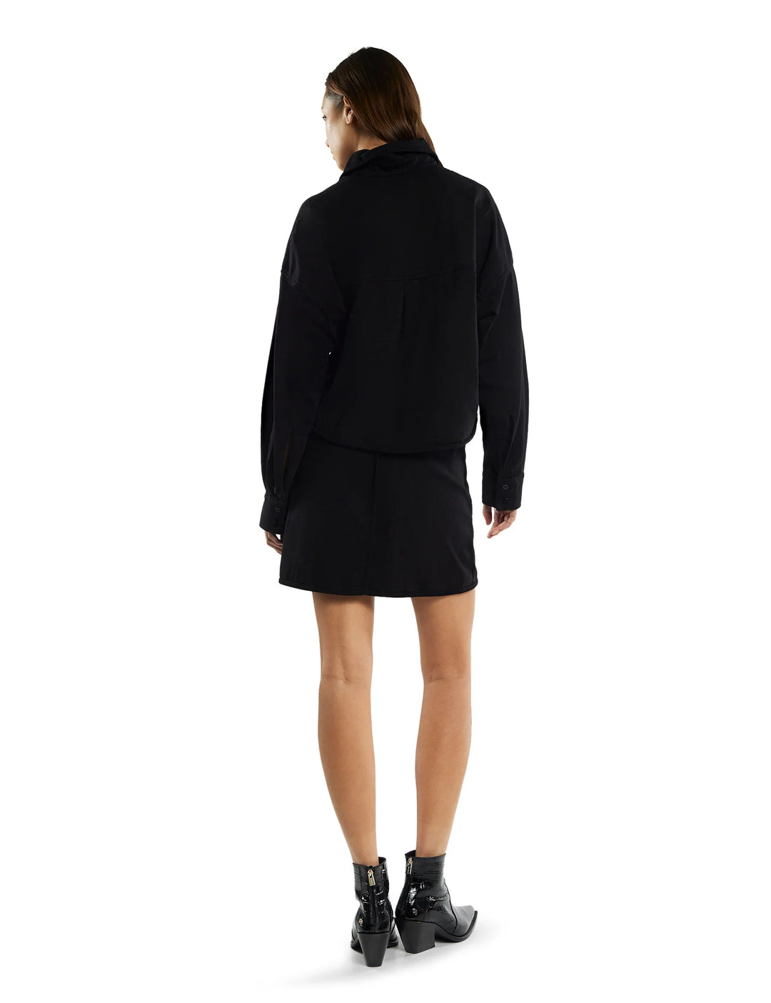 Coopa Oversized Crop Button Up