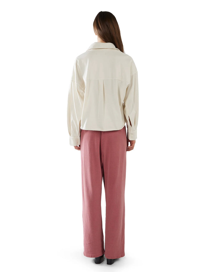 Coopa Oversized Crop Button Up