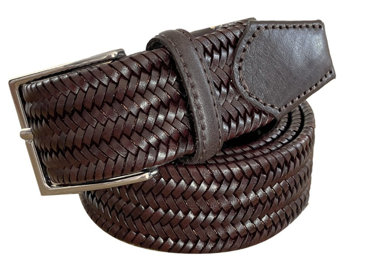 Essen Leather Braided Woven Stretch