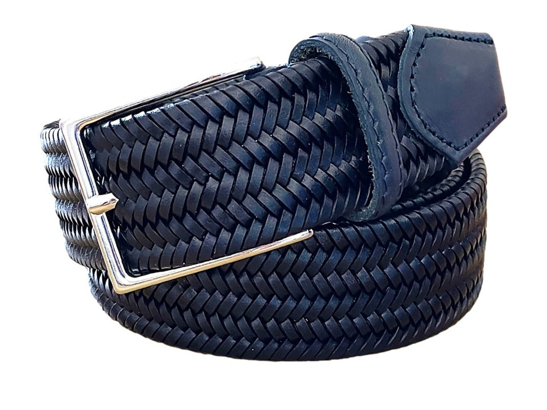 Essen Leather Braided Woven Stretch