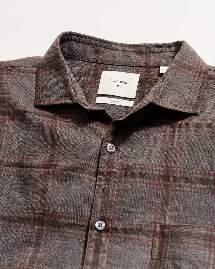 Grid Plaid Pickwick Shirt