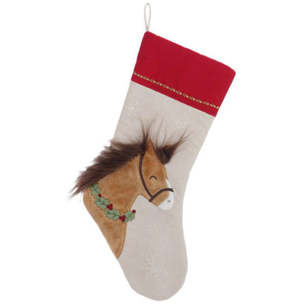 Horse & Holly Stocking