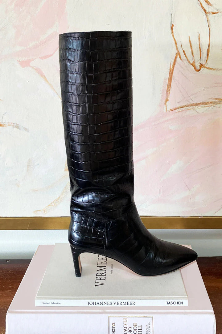 Lou Walking Boot - Black Croc