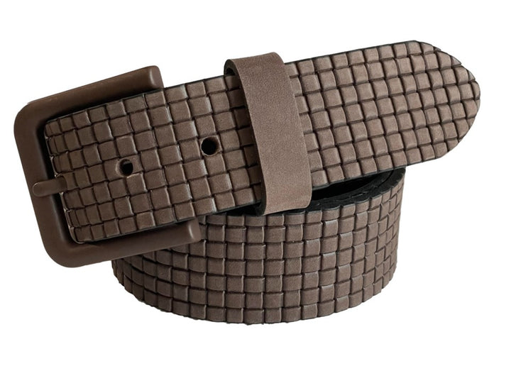 London Embossed Leather Belt