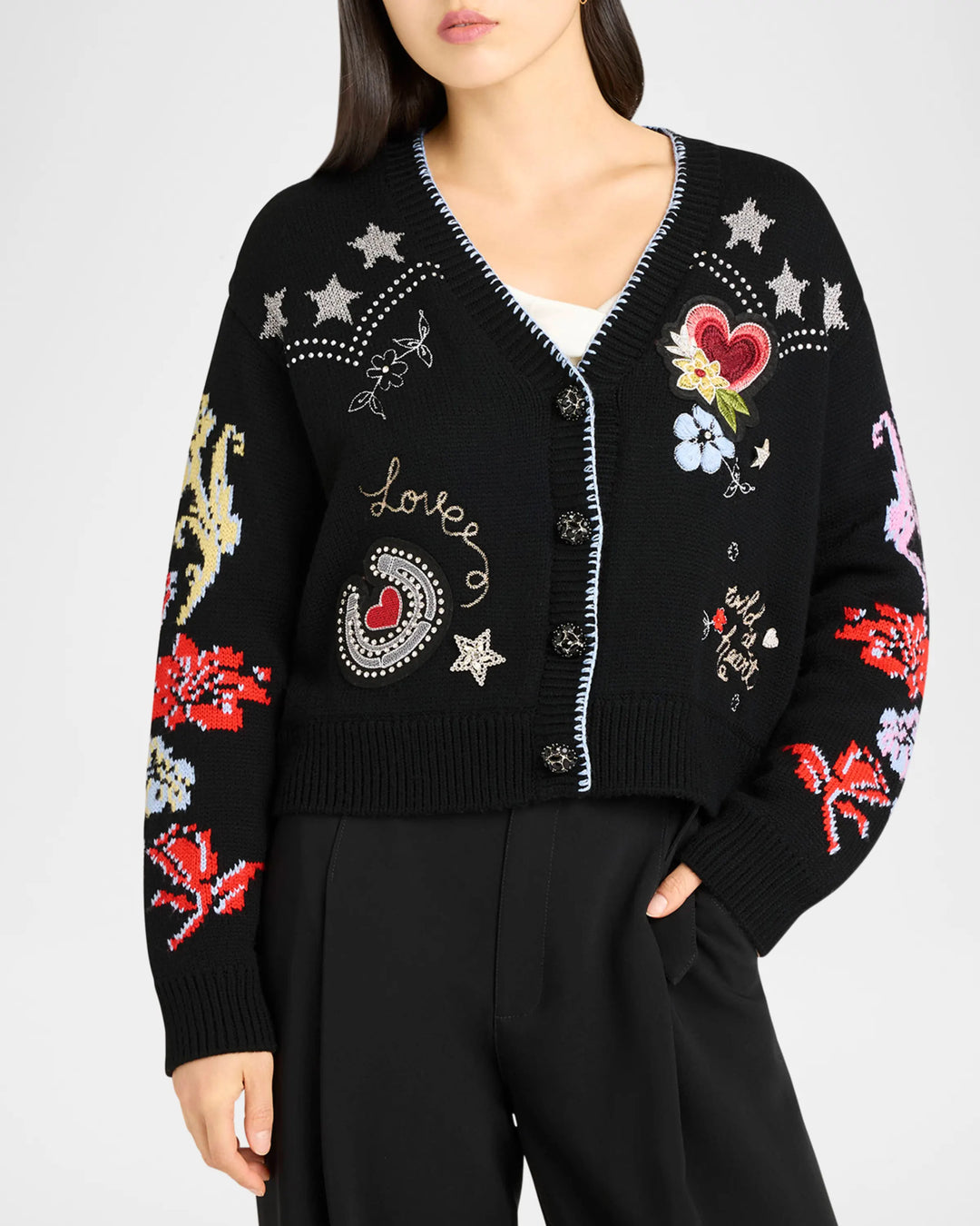 Western Collage Cardigan