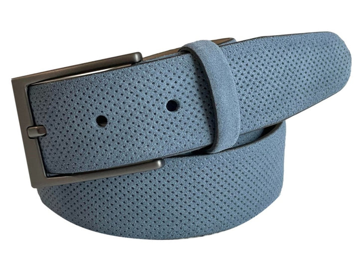 Prague Sueded Perforated Leather Belt