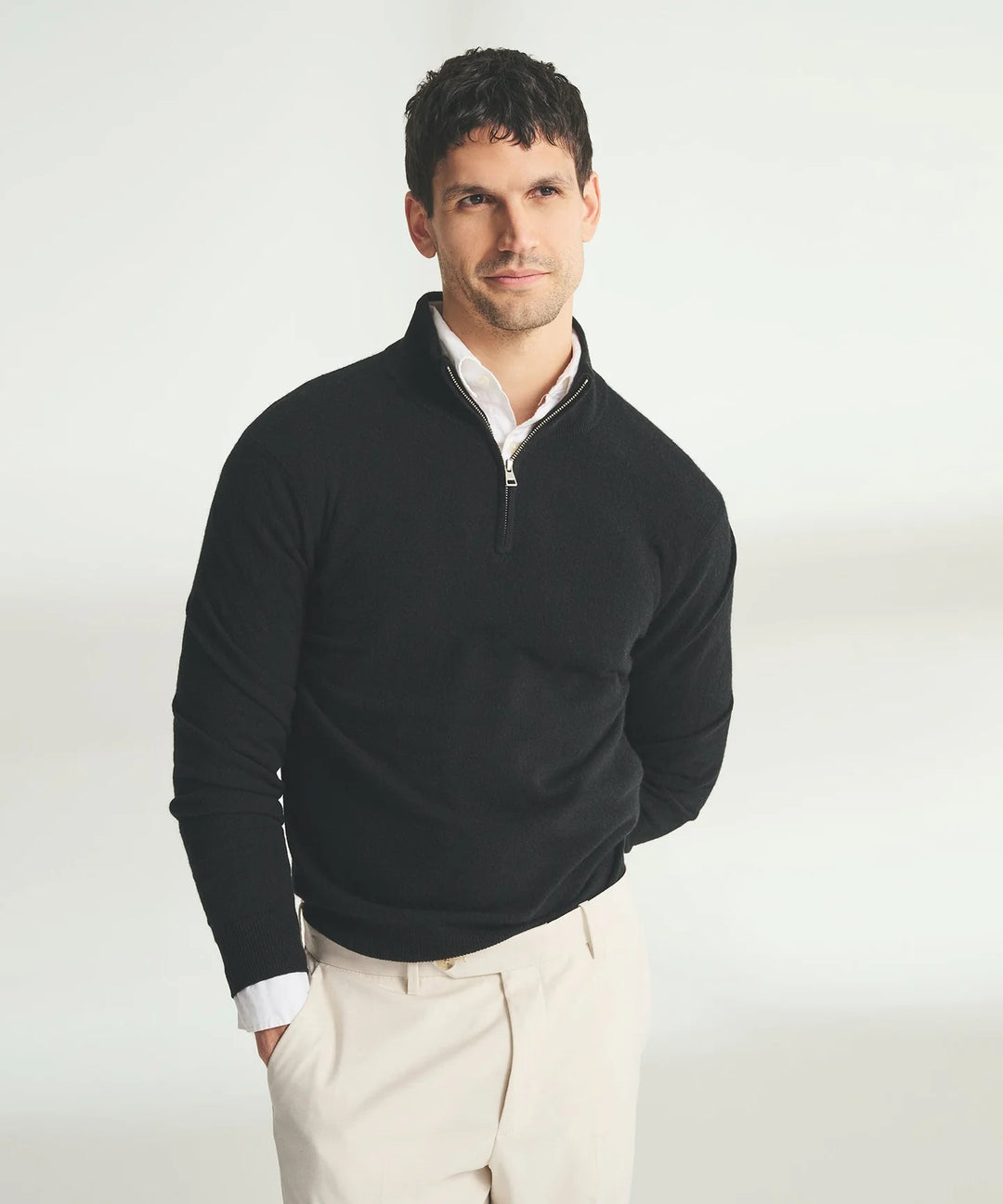 Signature Cashmere Quarter Zip