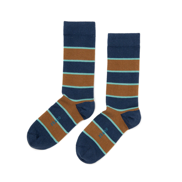Rugby Stripe Cotton Crew Socks