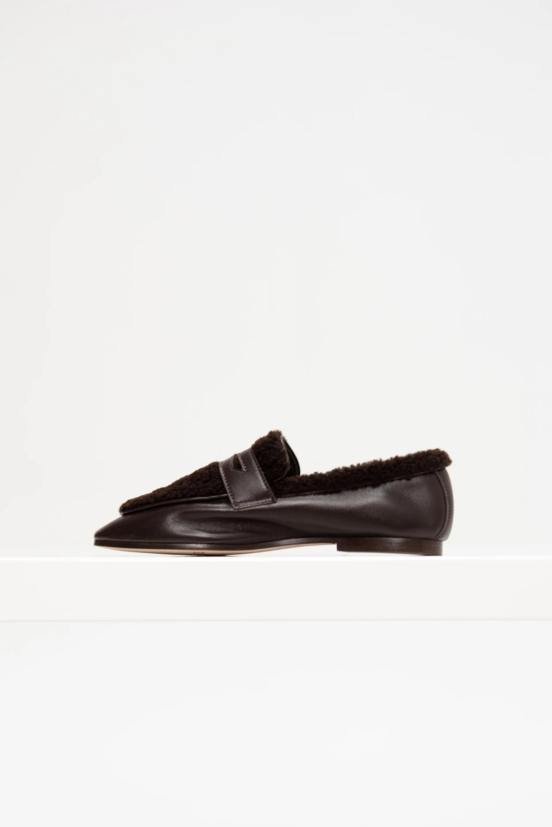 Calfskin & Shearling Essenziale Loafer