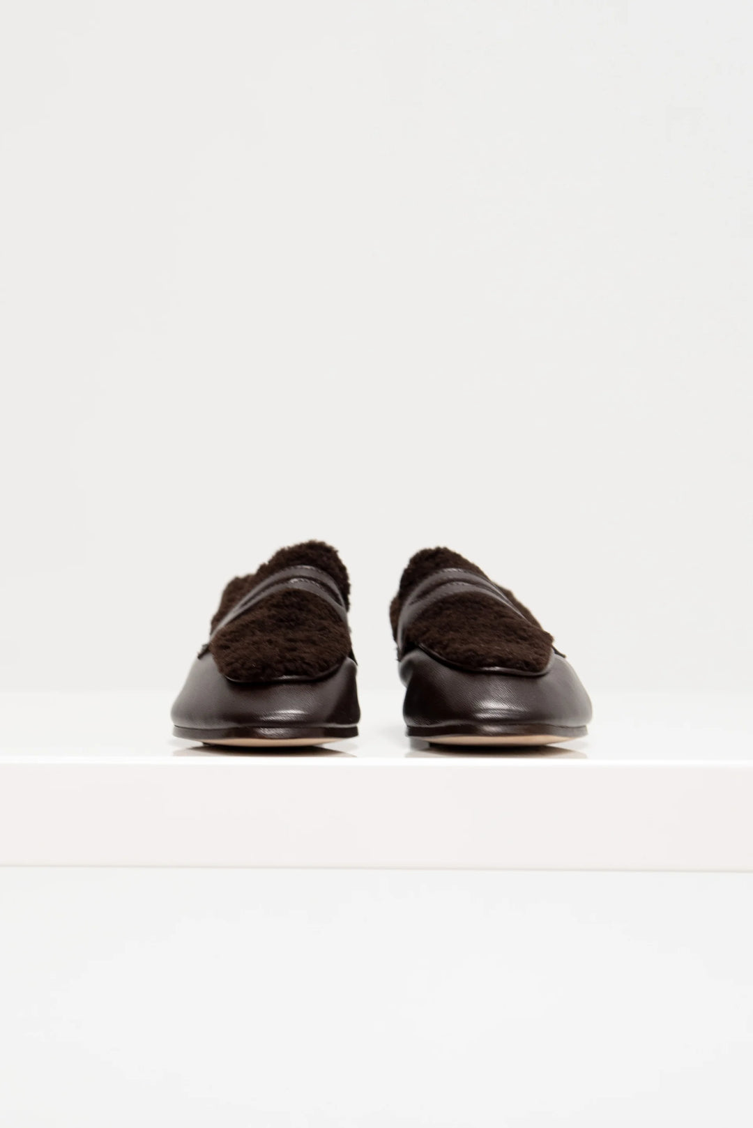 Calfskin & Shearling Essenziale Loafer