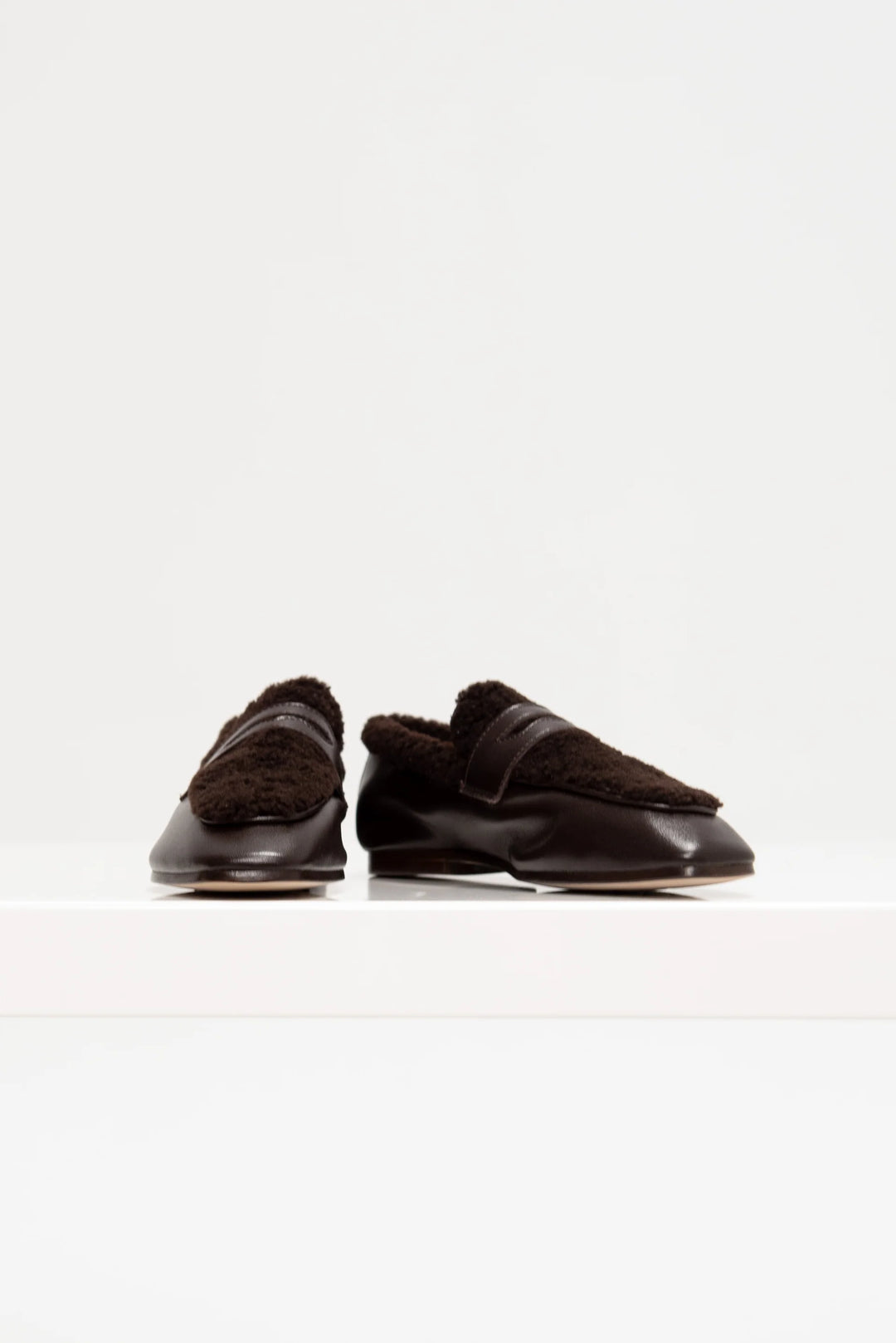 Calfskin & Shearling Essenziale Loafer