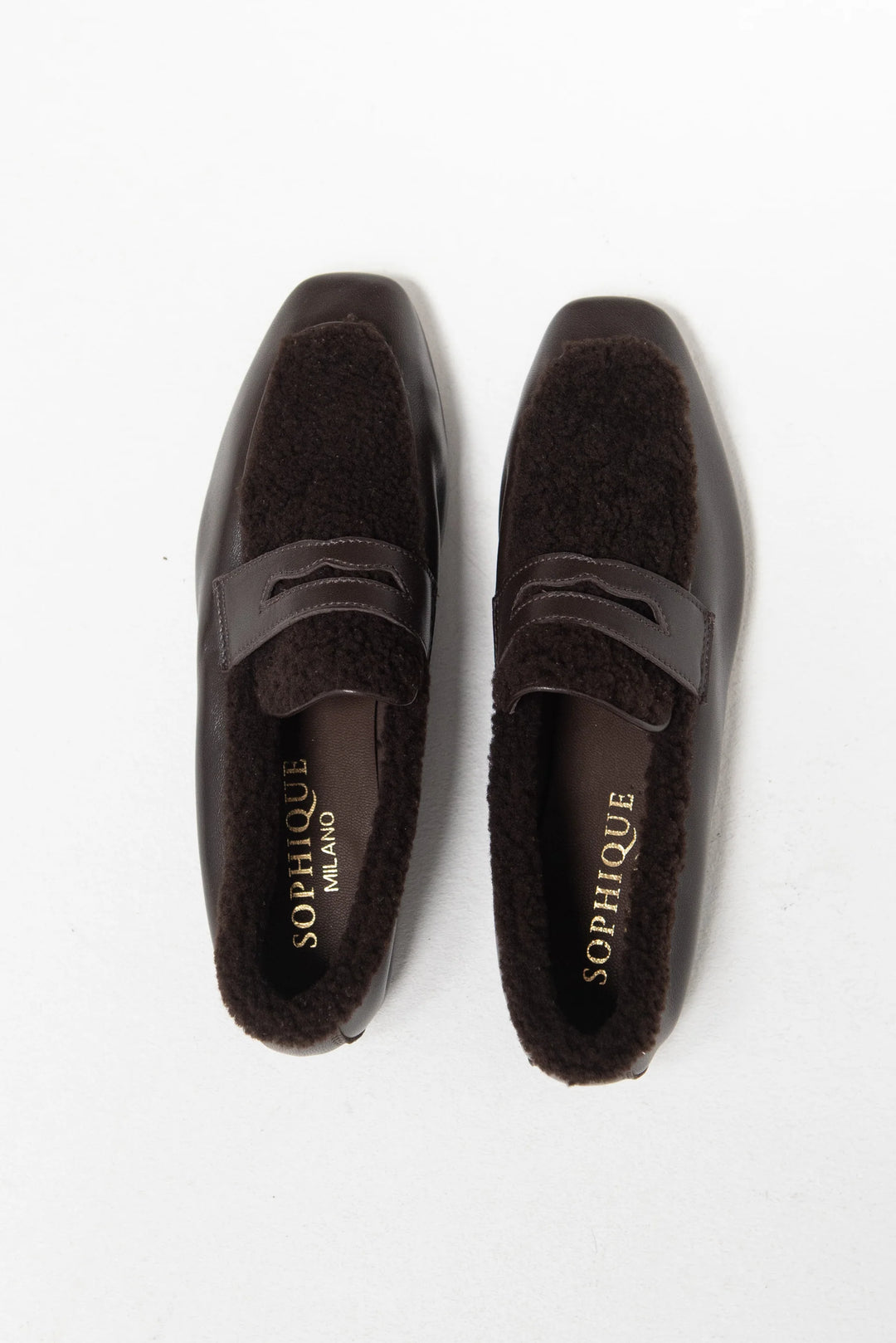 Calfskin & Shearling Essenziale Loafer