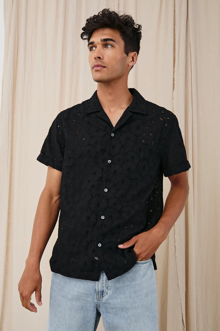 Tyler Shirt in Black Floral