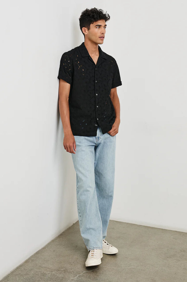 Tyler Shirt in Black Floral