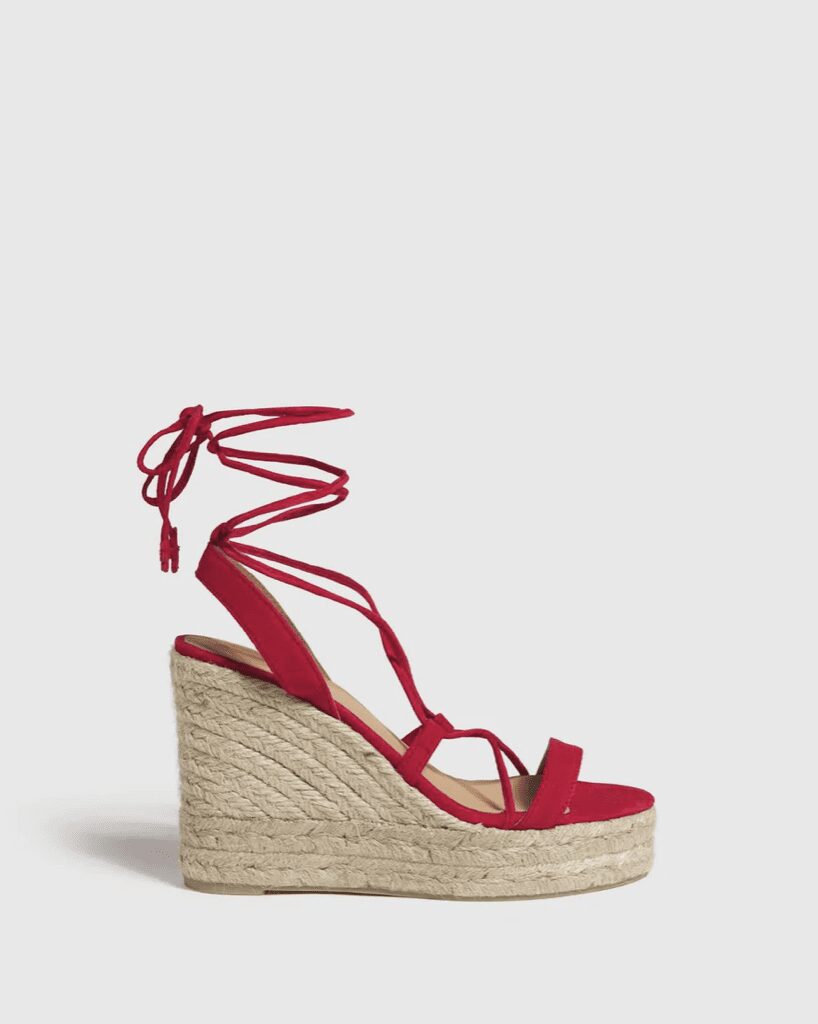 Berta Wedge Espadrille Red M by Maggie