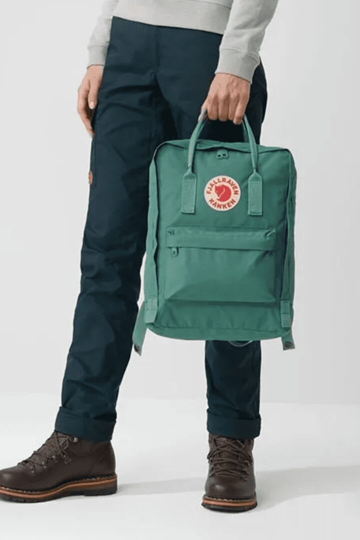 Men teal green square office wear bag