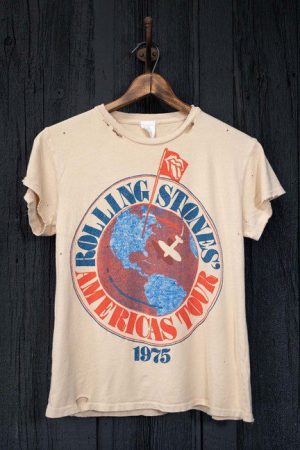 Rolling Stones America Tour 1975 Destroyed Tee