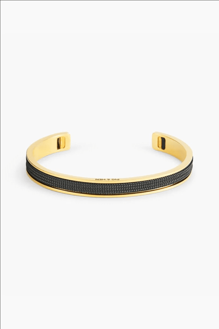 Navarch Black Gold Bracelet M by Maggie