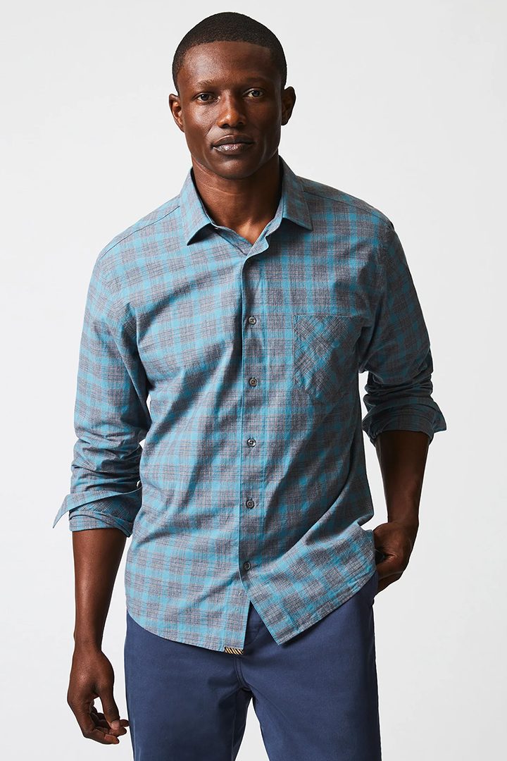 Grid plaid john t shirt