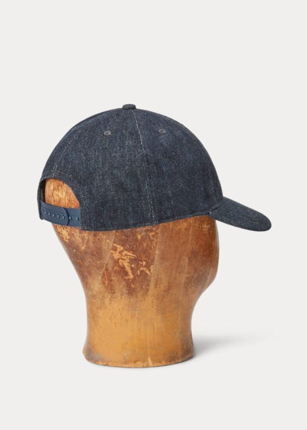 Winged-Logo Denim Ball Cap - Image 3