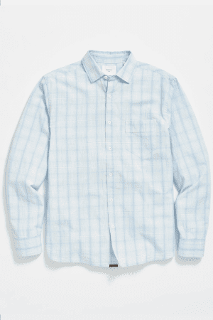 Line plaid pickwick shirt