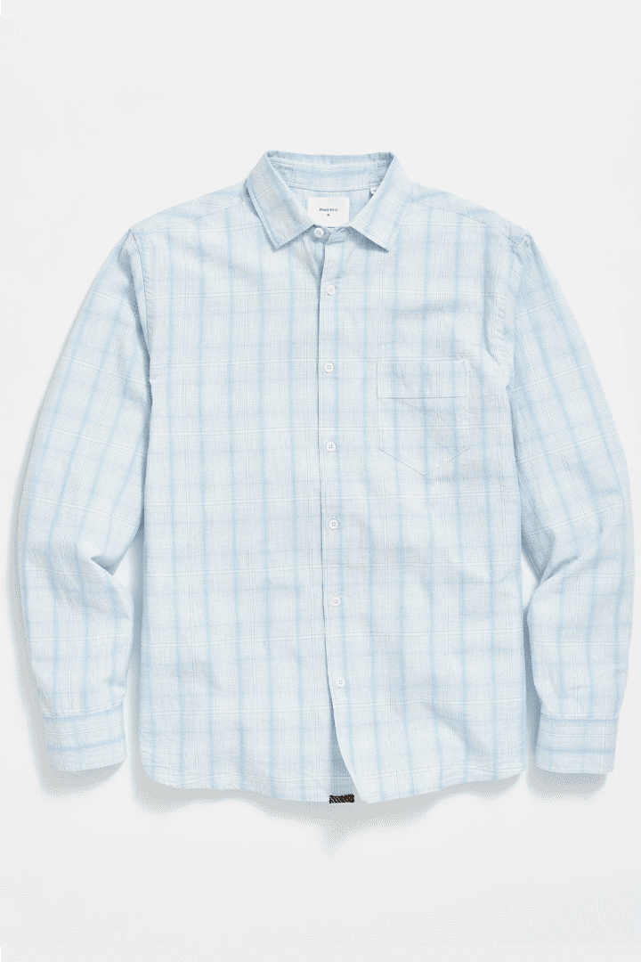 Line plaid pickwick shirt