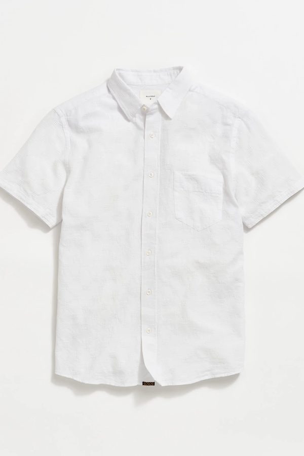 Short sleeve jacquard cypress shirt