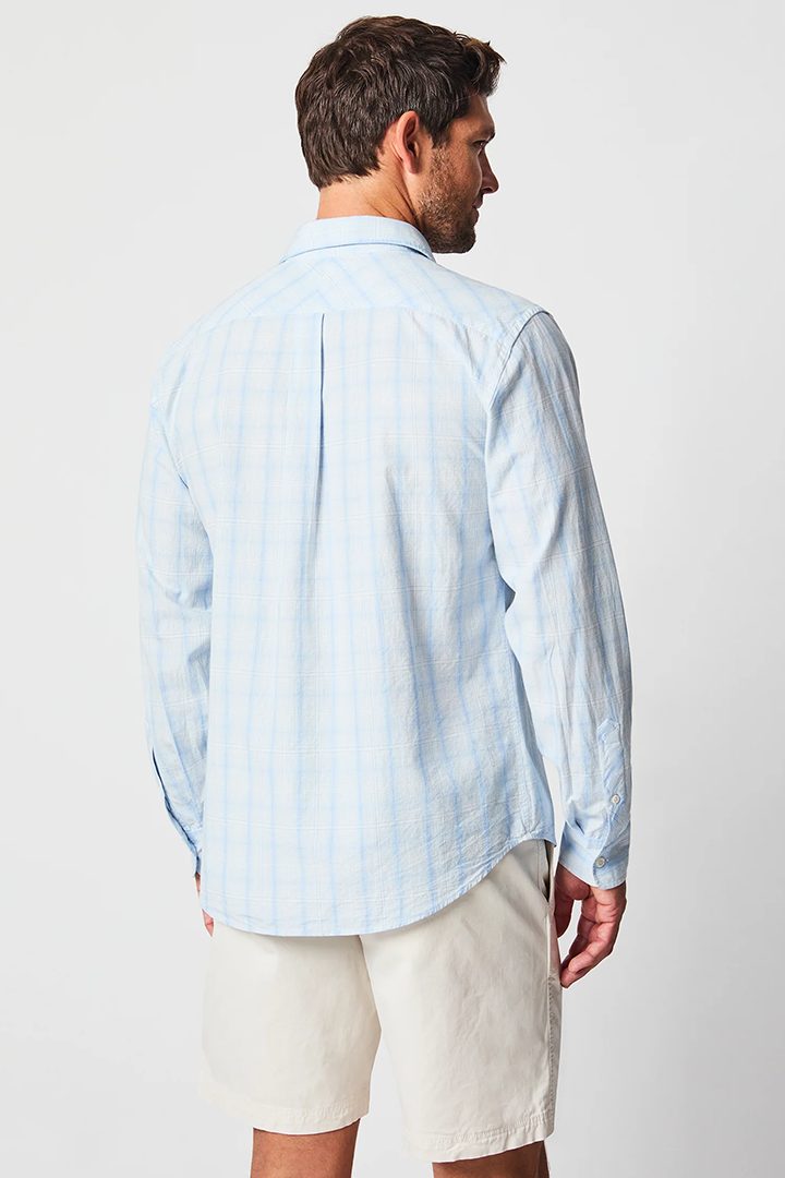 Line plaid pickwick shirt