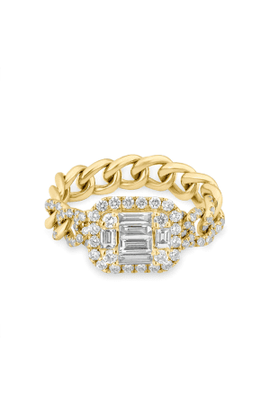 14kt Gold Baguette Diamond Nikolina Ring