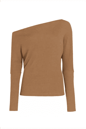 One-Shoulder Slouchy Sweater