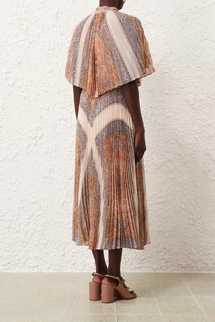 Illustration Sunray Midi Dress in Paisley Haze