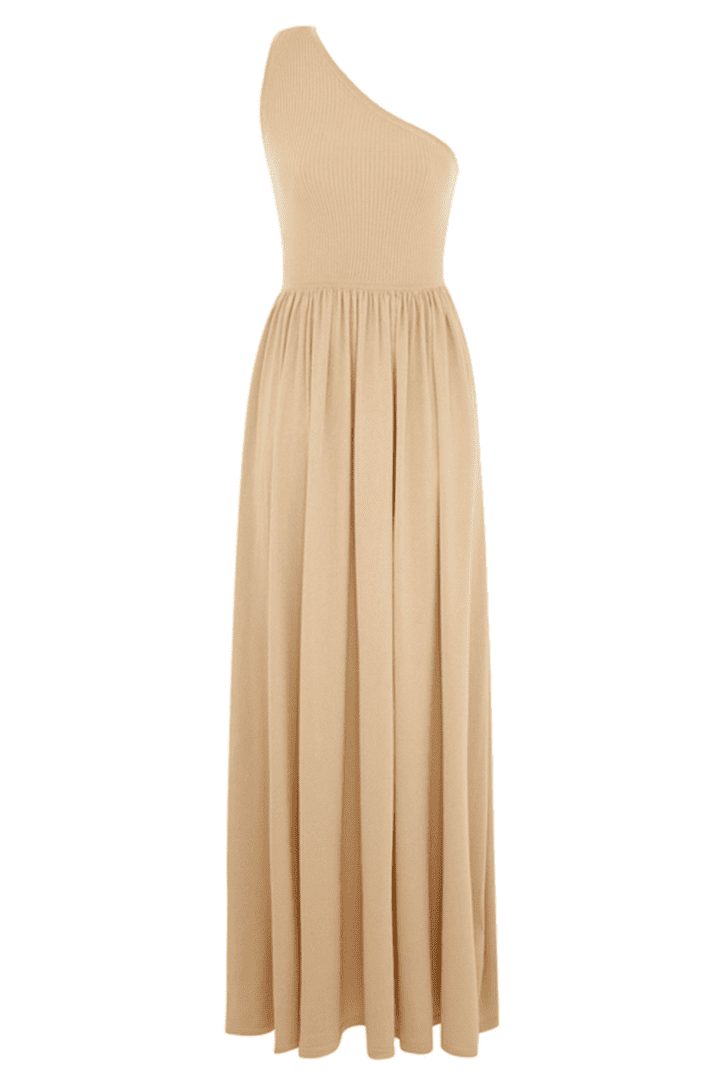 Crush Metallic Asymmetric Maxi in Gold