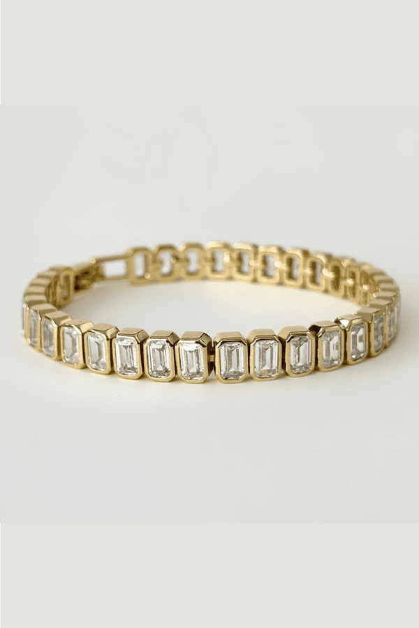 Vienna Lux Tennis Bracelet w Clear CZ