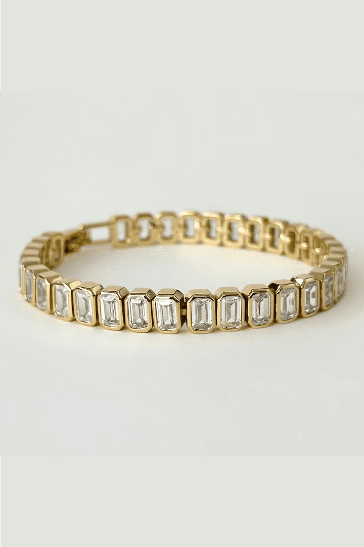 Vienna Lux Tennis Bracelet w Clear CZ